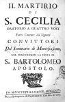1714. Il martirio di s. Cecilia